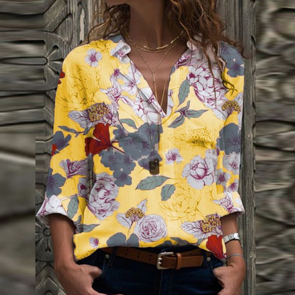 knits women vintage floral print blouse shirts autumn elegant turn-down neck long sleeves office lady casual plus size blusa nl92 yi3g, White
knits women vintage floral print blouse shirts autumn elegant turn-down neck long sleeves office lady casual plus size blusa nl92 yi3g, White