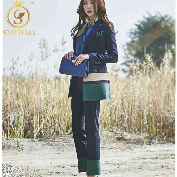 women spring two piece set office suit autumn double breasted long jacket+long pant suits businness work wear 210520, White;black
women spring two piece set office suit autumn double breasted long jacket+long pant suits businness work wear 210520, White;black