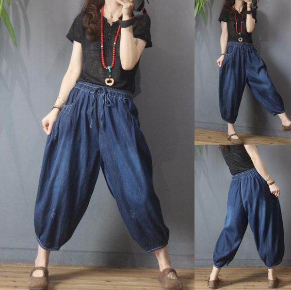 autumn jeans women casual bleached loose washed drawstring female ankle-length fashion pants women's, Blue
autumn jeans women casual bleached loose washed drawstring female ankle-length fashion pants women's, Blue