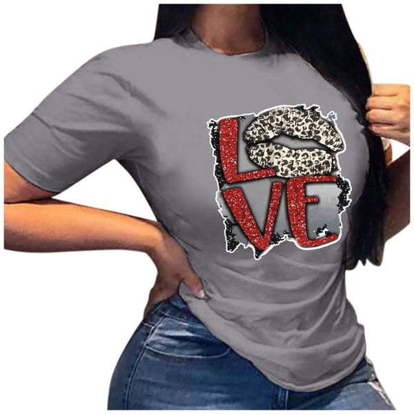ladies printed short sleeve t-shirt casual shirt loose personality women's, White
ladies printed short sleeve t-shirt casual shirt loose personality women's, White