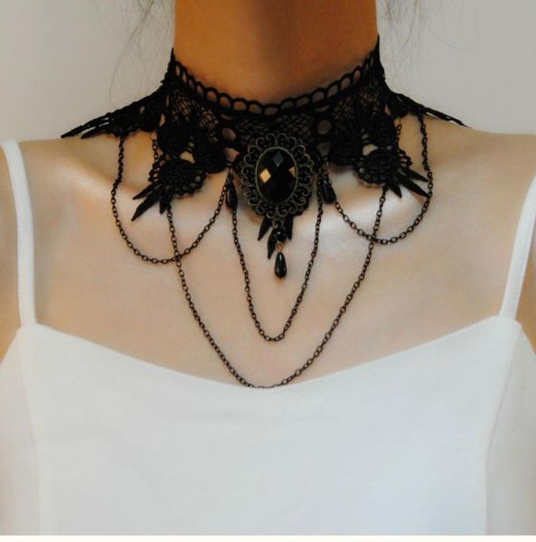 choker necklace gothic jewelry vintage lace & pendant women accessories false collar statement chokers, Golden;silver
choker necklace gothic jewelry vintage lace & pendant women accessories false collar statement chokers, Golden;silver