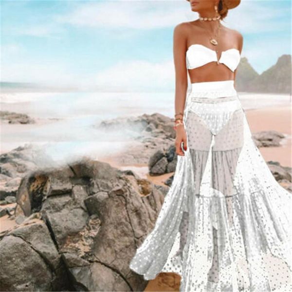 women's sheer mesh bikini cover up 2021 brazilian swimwear swimsuit transparent beach wear bathing suit summer skirts, White;black
women's sheer mesh bikini cover up 2021 brazilian swimwear swimsuit transparent beach wear bathing suit summer skirts, White;black