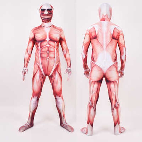 attack on titan costume colossal titan superhero cosplay costumes men male boys zentai halloween bodysuit adults kids q0910, Blue
attack on titan costume colossal titan superhero cosplay costumes men male boys zentai halloween bodysuit adults kids q0910, Blue