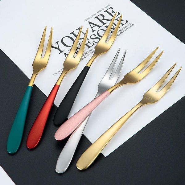 forks creative stainless steel two-tine fork fruit set tableware multiple use snack cake dessert cafeteria home flatware
forks creative stainless steel two-tine fork fruit set tableware multiple use snack cake dessert cafeteria home flatware