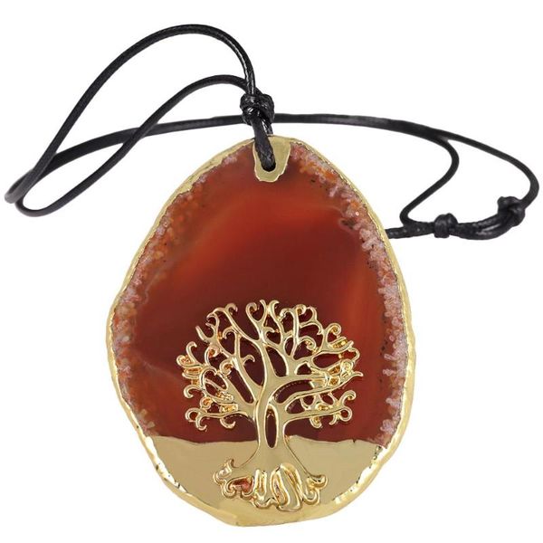 pendant necklaces tumbeelluwa tree of life healing agate necklace gold tone amulet reiki stone adjustable wax rope jewelry for women men, Silver
pendant necklaces tumbeelluwa tree of life healing agate necklace gold tone amulet reiki stone adjustable wax rope jewelry for women men, Silver