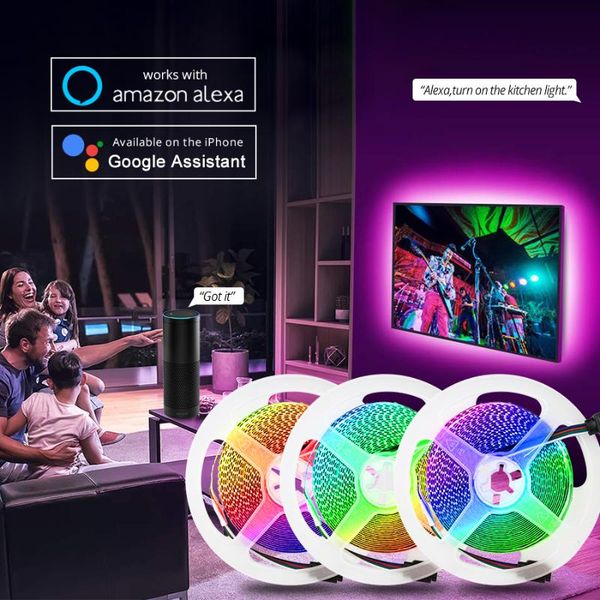 wifi led strip light smart backlight for room 5m 10m 15m 12v rgb tape lamp google home echo dot alexa strips
wifi led strip light smart backlight for room 5m 10m 15m 12v rgb tape lamp google home echo dot alexa strips