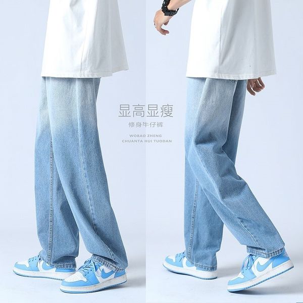 men's jeans spring summer wide-leg fashion gradient baggy men streetwear loose hip-hop straight-leg denim trousers mens 8ms5, Blue
men's jeans spring summer wide-leg fashion gradient baggy men streetwear loose hip-hop straight-leg denim trousers mens 8ms5, Blue