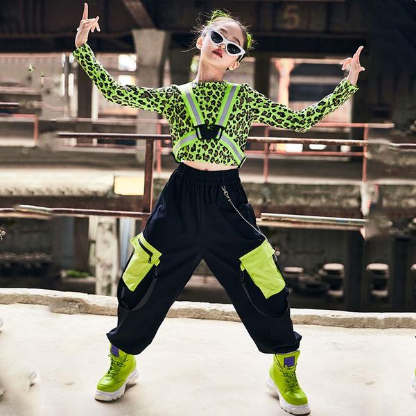 stage wear jazz performance costumes for kids leopard print loose pant suit girls modern dance hip hop rave clothes dn10313, Black;red
stage wear jazz performance costumes for kids leopard print loose pant suit girls modern dance hip hop rave clothes dn10313, Black;red