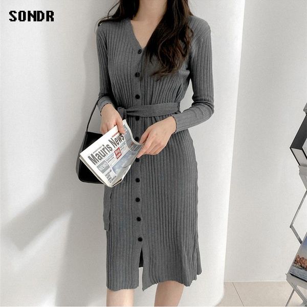 casual dresses one-piece korean women's sweater dress 2021 autumn winter bottoming waist slimming knitting midi, Black;gray
casual dresses one-piece korean women's sweater dress 2021 autumn winter bottoming waist slimming knitting midi, Black;gray