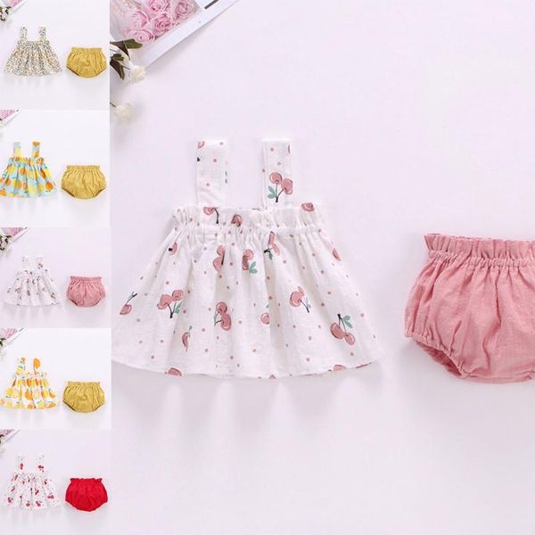 clothing sets toddler infant baby girl summer outfits floral fruit print sleeveless tank dress and shorts bloomers clothes set, White
clothing sets toddler infant baby girl summer outfits floral fruit print sleeveless tank dress and shorts bloomers clothes set, White