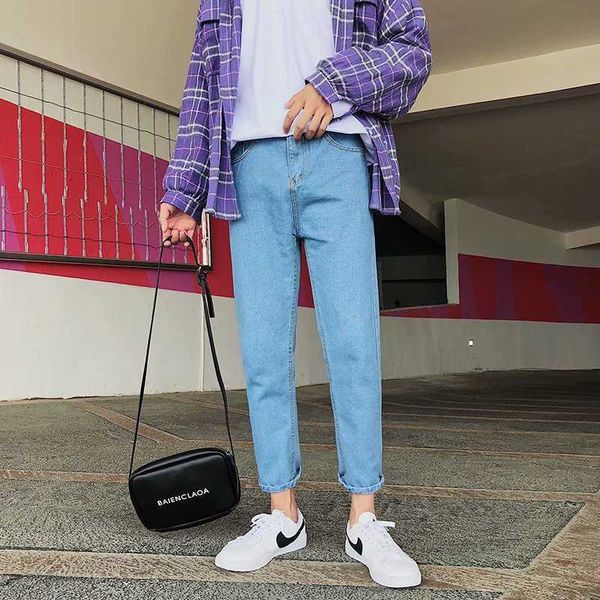 wholesale 2020 fashion men's teenagers street straight casual jeans korean slim cropped pants summer casual men's harem pants x062, Blue
wholesale 2020 fashion men's teenagers street straight casual jeans korean slim cropped pants summer casual men's harem pants x062, Blue