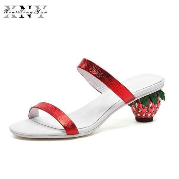 slippers xiuningyan 2021 summer shoes fashion round toe strange style women genuine leather slip on party casual woman, Black
slippers xiuningyan 2021 summer shoes fashion round toe strange style women genuine leather slip on party casual woman, Black