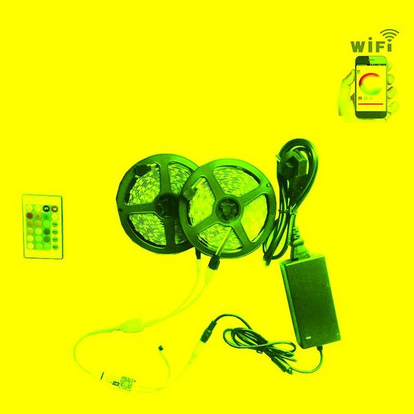strips vusum wifi led strip light rgb waterproof smd 2835 dc12v string diode flexible ribbon contoller+adapter plug
strips vusum wifi led strip light rgb waterproof smd 2835 dc12v string diode flexible ribbon contoller+adapter plug