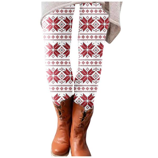 women's leggings women christmas snowflake printed fitness elastic high waist all-match leggins slim long boot pants trousers pantalone, Black
women's leggings women christmas snowflake printed fitness elastic high waist all-match leggins slim long boot pants trousers pantalone, Black