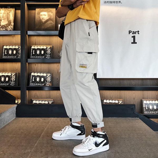 men's pants 2021 men multi-pocket elastic waist design harem pant street punk hip hop casual trousers joggers male army for, Black
men's pants 2021 men multi-pocket elastic waist design harem pant street punk hip hop casual trousers joggers male army for, Black