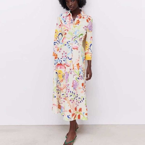fashion spring a line floral long dress printed turn down collar shirt women casual streetwear es 210525, Black;gray
fashion spring a line floral long dress printed turn down collar shirt women casual streetwear es 210525, Black;gray