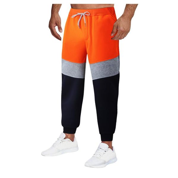 men's pants joggers sweatpants breathable patchwork color sports binding foot tether long with pockets tracksuit bottoms, Black
men's pants joggers sweatpants breathable patchwork color sports binding foot tether long with pockets tracksuit bottoms, Black
