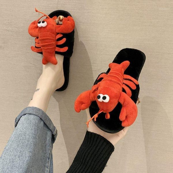 fur shoes ladies slippers flock low platform luxury slides slipers women plush flat heel crayfish crab pattern womens home shoe1, Black
fur shoes ladies slippers flock low platform luxury slides slipers women plush flat heel crayfish crab pattern womens home shoe1, Black