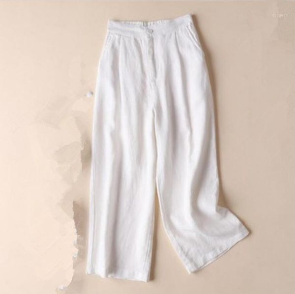 women's pants & capris 2021 spring summer cotton linen women casual loose wide leg solid color elastic waist plus size r242, Black;white
women's pants & capris 2021 spring summer cotton linen women casual loose wide leg solid color elastic waist plus size r242, Black;white