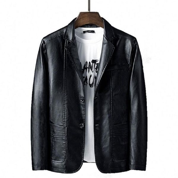 men blazer and jackets slim fit pu leather jacket fashion 5xl/6xl party/wedding/business male outwear men's fur & faux, Black
men blazer and jackets slim fit pu leather jacket fashion 5xl/6xl party/wedding/business male outwear men's fur & faux, Black