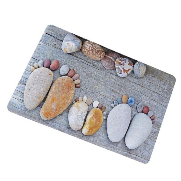 1pc water absorption pad stone footprint doormat rubber door rug creative floor mat for home el dorm carpets
1pc water absorption pad stone footprint doormat rubber door rug creative floor mat for home el dorm carpets