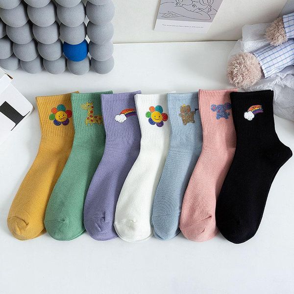 sp&city women breathable cotton cute socks cartoon rainbow patterned short female colored funny art ankle sock streetwear & hosiery, Black;white
sp&city women breathable cotton cute socks cartoon rainbow patterned short female colored funny art ankle sock streetwear & hosiery, Black;white