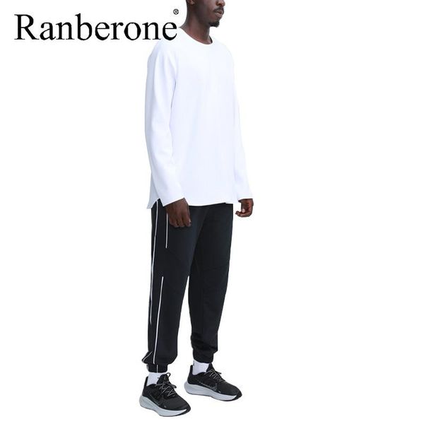 ranberone 2 piece set tracksuit men long sleeved splice sweater + printing jogging trousers casual men's clothing gym clothes, White;black
ranberone 2 piece set tracksuit men long sleeved splice sweater + printing jogging trousers casual men's clothing gym clothes, White;black