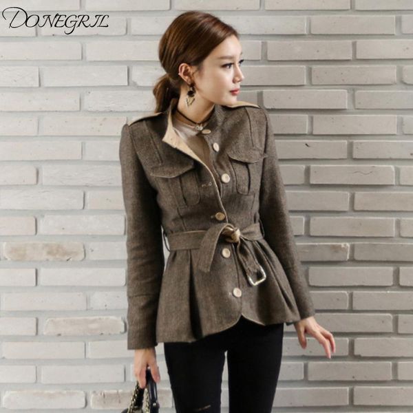 women's jackets autumn winter tweed jacket women long sleeve back zipper basic short outwear 2021 arrival runway coat, Black;brown
women's jackets autumn winter tweed jacket women long sleeve back zipper basic short outwear 2021 arrival runway coat, Black;brown