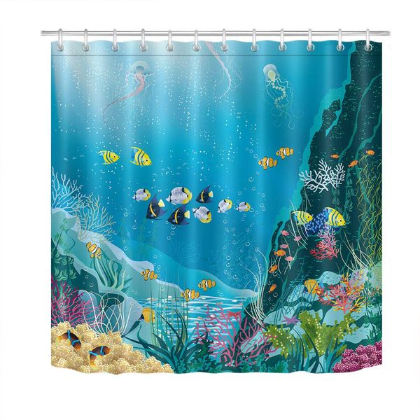 undersea world plants coral reefs jellyfish set decor luxury decoration bathroom decoration shower curtain waterproof fabric
undersea world plants coral reefs jellyfish set decor luxury decoration bathroom decoration shower curtain waterproof fabric