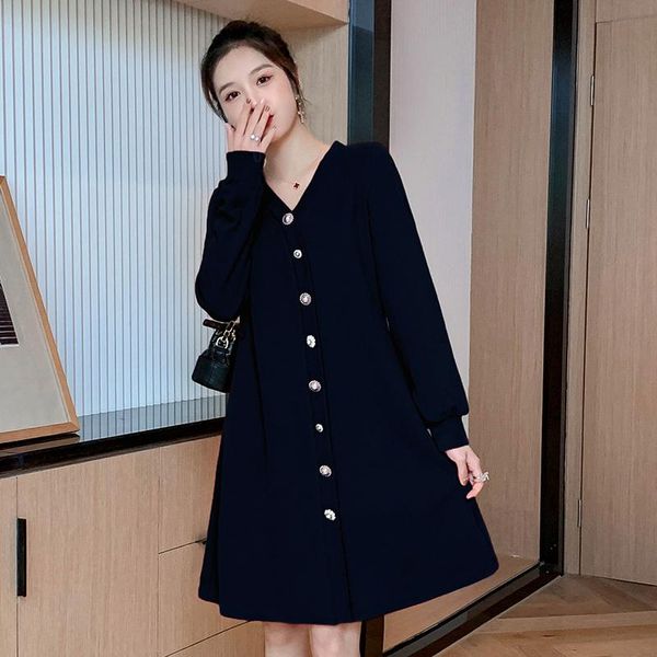 spring cotton maternity dress large size v neck loose clothes for pregnant women long sleeve pregnancy clothing dresses, White
spring cotton maternity dress large size v neck loose clothes for pregnant women long sleeve pregnancy clothing dresses, White