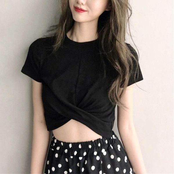 women's t-shirt t shirt black white women navel bare o neck tshirt summer tee short sleeve female clothes
women's t-shirt t shirt black white women navel bare o neck tshirt summer tee short sleeve female clothes