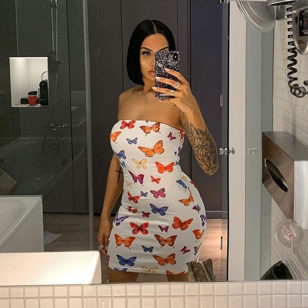 butterfly print strapless women party dress clubwear bodycon skinny wrap chest mini dresses 2021 fashion slim casual, Black;gray
butterfly print strapless women party dress clubwear bodycon skinny wrap chest mini dresses 2021 fashion slim casual, Black;gray