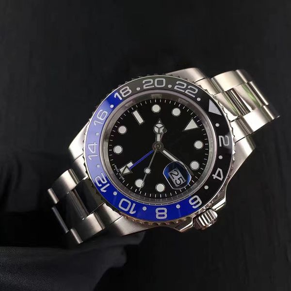 men's 40mm automatic watch stainless steel 904l blue black ceramic sapphire waterproof wristband montre de luxe, Slivery;brown
men's 40mm automatic watch stainless steel 904l blue black ceramic sapphire waterproof wristband montre de luxe, Slivery;brown