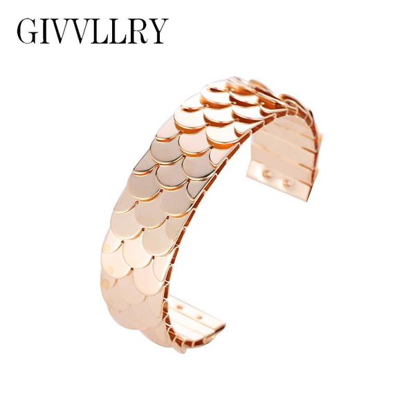 creative punk wide fashion accessories gold silver black fish scale big open bracelets for women bangle
creative punk wide fashion accessories gold silver black fish scale big open bracelets for women bangle