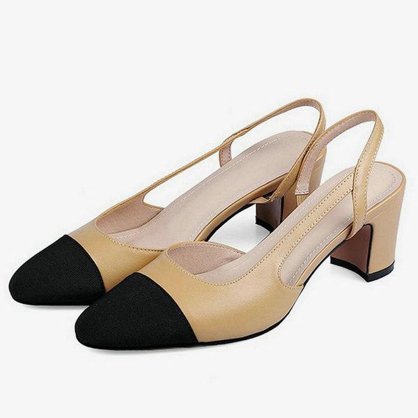 dress shoes concise shallow genuine leather women's sandals mixed colors thick heels pumps summer elegant working casual woman, Black
dress shoes concise shallow genuine leather women's sandals mixed colors thick heels pumps summer elegant working casual woman, Black