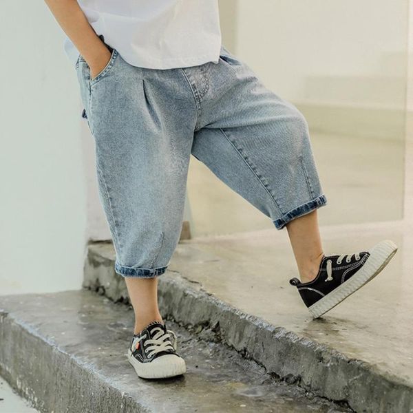 children's pants summer clothes thin loose boys jeans big pp medium cropped shorts trendy, Blue
children's pants summer clothes thin loose boys jeans big pp medium cropped shorts trendy, Blue