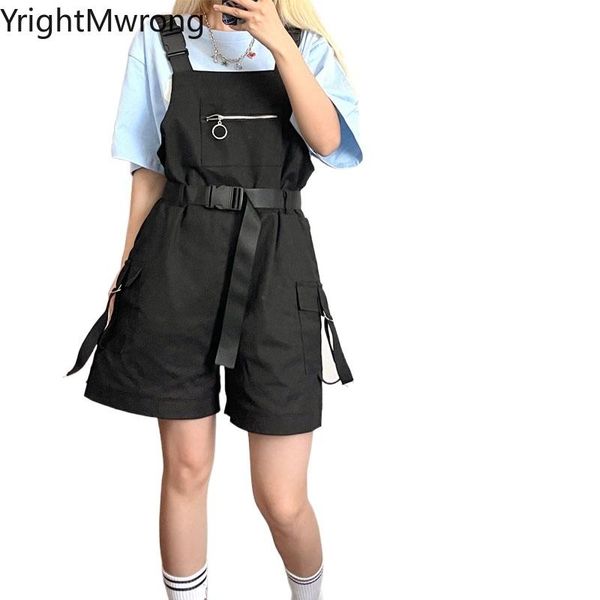 zipper up pocket shoulder strap suspender waist belt cargo fashion overalls short romper teenager student woman man loose casual women', White;black
zipper up pocket shoulder strap suspender waist belt cargo fashion overalls short romper teenager student woman man loose casual women', White;black