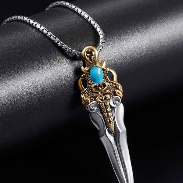 chains design silver necklace men's retro pendant trendy brand hip-hop men domineering simple jewelry accessories
chains design silver necklace men's retro pendant trendy brand hip-hop men domineering simple jewelry accessories