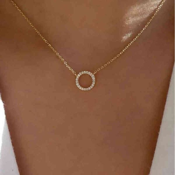 ywzixln trend elegant jewelry crystal circle pendant golden color unquie women fashion necklace n0186, Silver
ywzixln trend elegant jewelry crystal circle pendant golden color unquie women fashion necklace n0186, Silver