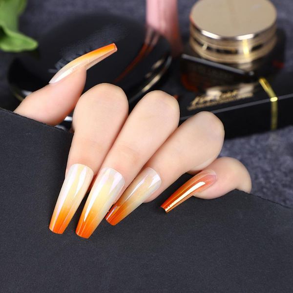 false nails 24pcs/bag gradient ballerina detachable women coffin artificial nail full cover press on manicure tool decoration, Red;gold
false nails 24pcs/bag gradient ballerina detachable women coffin artificial nail full cover press on manicure tool decoration, Red;gold