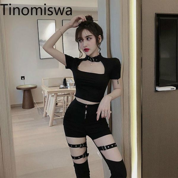 women's t-shirt tinomiswa black t shirt women solid color halter short sleeve tshirts 2021 high street casual streetwear camisetas, White
women's t-shirt tinomiswa black t shirt women solid color halter short sleeve tshirts 2021 high street casual streetwear camisetas, White