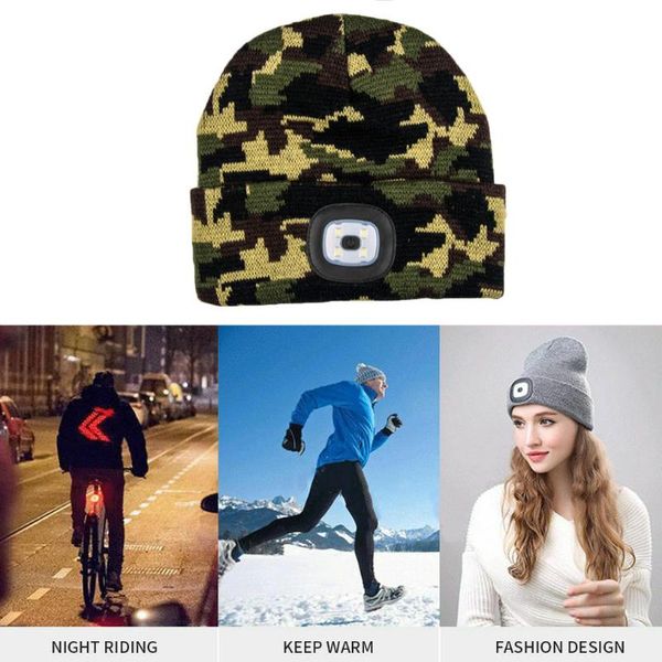 outdoor winter led lighted cap warm beanies fishing running beanie hat flash headlight camping climbing caps hats, Black;white
outdoor winter led lighted cap warm beanies fishing running beanie hat flash headlight camping climbing caps hats, Black;white