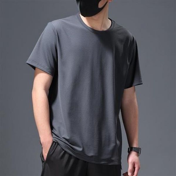 summer breathable mesh men's short sleeve loose and fat oversize casual t-shirt sportswear, White;black
summer breathable mesh men's short sleeve loose and fat oversize casual t-shirt sportswear, White;black