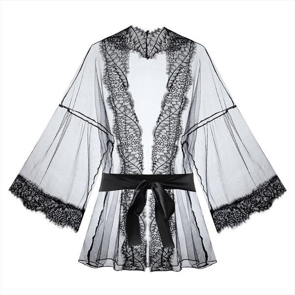 lace trim sheer mesh women sleepwear belted robe lingerie costumes nightwear underwear erotic nightdress, Black;red
lace trim sheer mesh women sleepwear belted robe lingerie costumes nightwear underwear erotic nightdress, Black;red