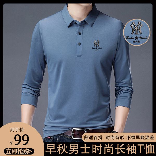 men's t long sleeved t- men's solid color casual t- spring and autumn busins trend slim lapel polo bottomed shirt, White;black
men's t long sleeved t- men's solid color casual t- spring and autumn busins trend slim lapel polo bottomed shirt, White;black