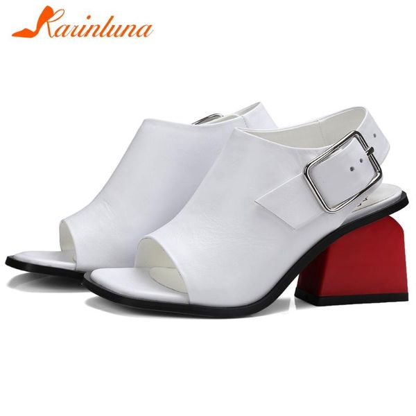 dress shoes karin female high heels sandals buckle open toe casual party office women cow leather summer, Black
dress shoes karin female high heels sandals buckle open toe casual party office women cow leather summer, Black