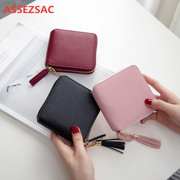 wallets assezsac luxury ladies wallet women card holders purse zipper pu leather tassel money pocket female clutch bag, Red;black
wallets assezsac luxury ladies wallet women card holders purse zipper pu leather tassel money pocket female clutch bag, Red;black