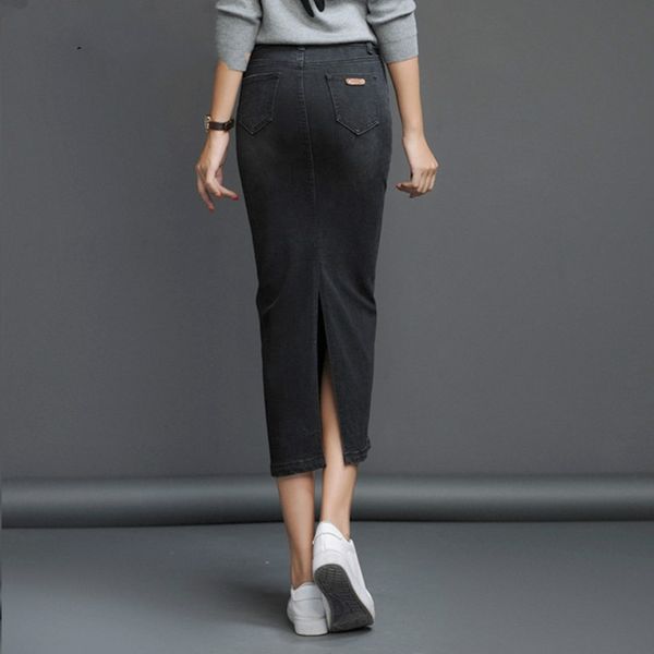 open side skirt for women high waist denim s long jeans female pencil ladies maxi s 210603, Black
open side skirt for women high waist denim s long jeans female pencil ladies maxi s 210603, Black
