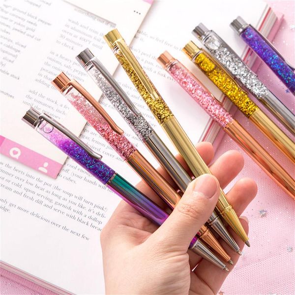 color 1pcs flash crystal fountain pen metal pendant 1.0mm stationery office & school ballpen ink black pens
color 1pcs flash crystal fountain pen metal pendant 1.0mm stationery office & school ballpen ink black pens
