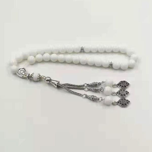 beaded, strands tasbih white ceramic muslim misbaha 33 beads bracelet arabic prayer bead islamic fashion accessoires, Black
beaded, strands tasbih white ceramic muslim misbaha 33 beads bracelet arabic prayer bead islamic fashion accessoires, Black